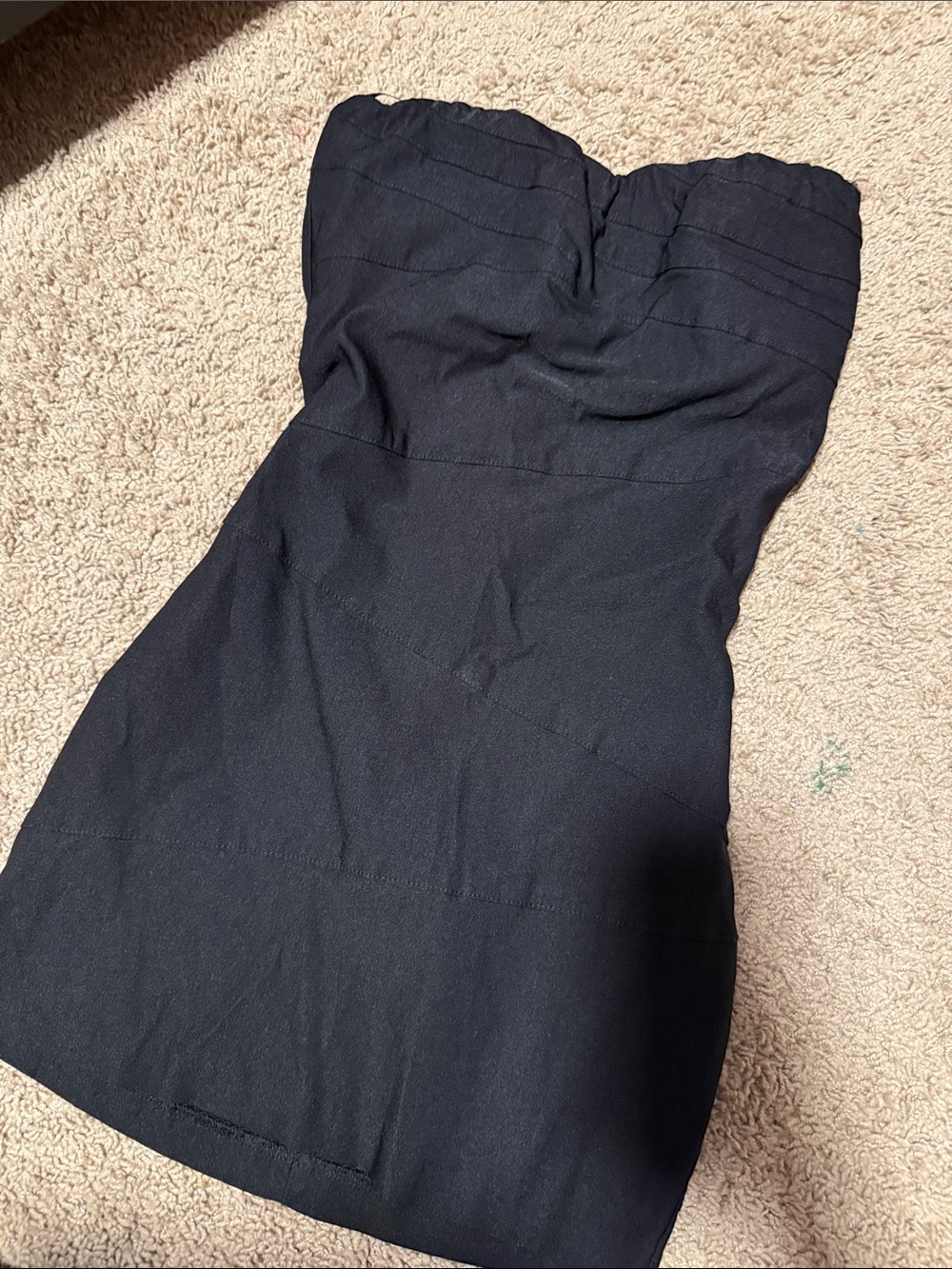 Vintage Forever 21 Black Strapless Mini Skirt
